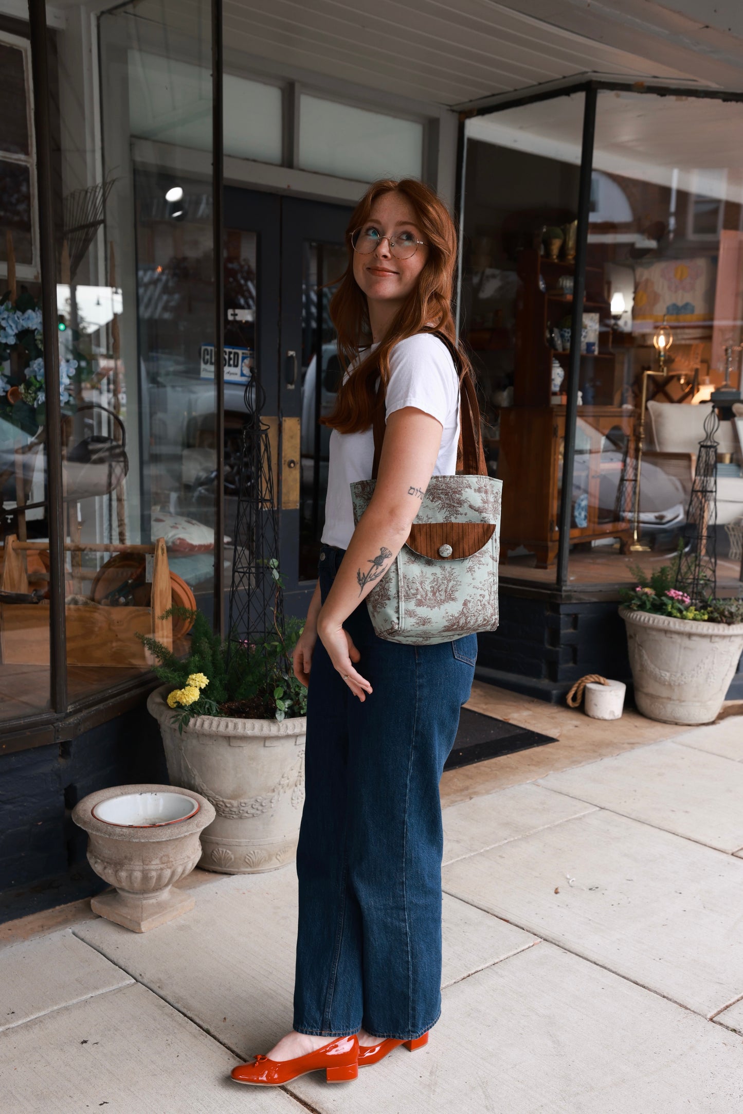The Anna Tote - paisley pattern