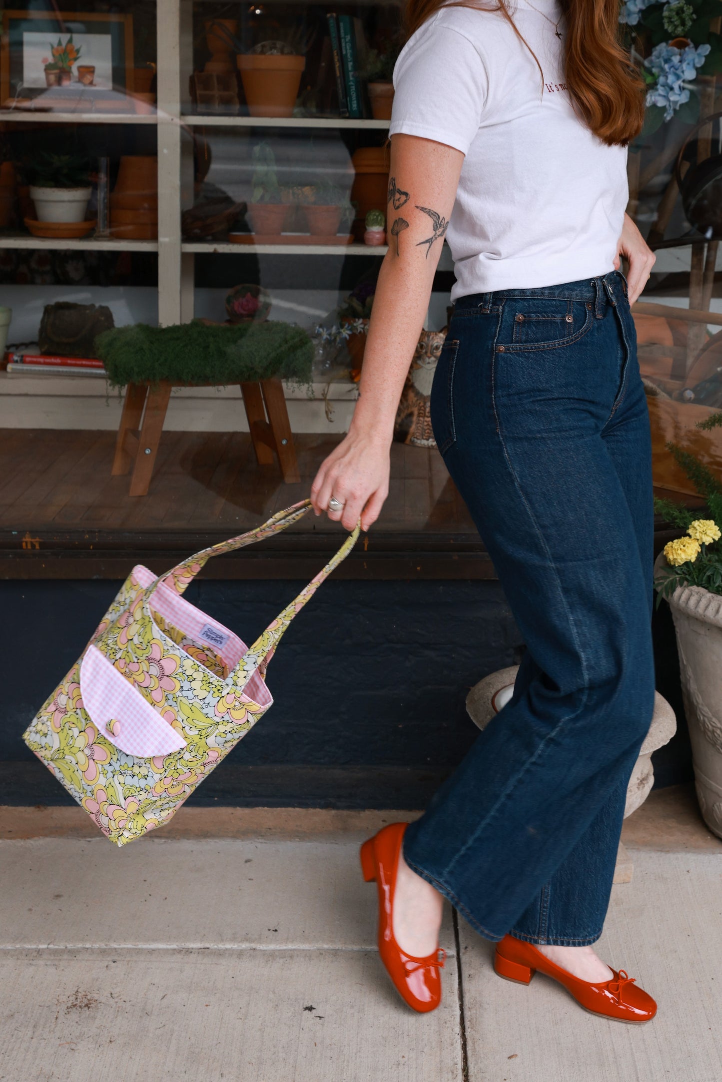 The Anna Tote - paisley pattern