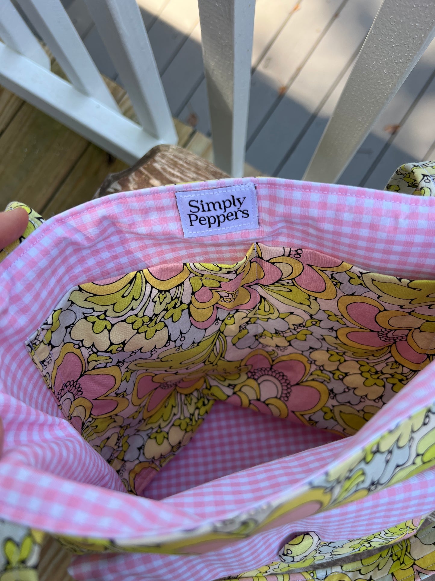 The Anna Tote - paisley pattern